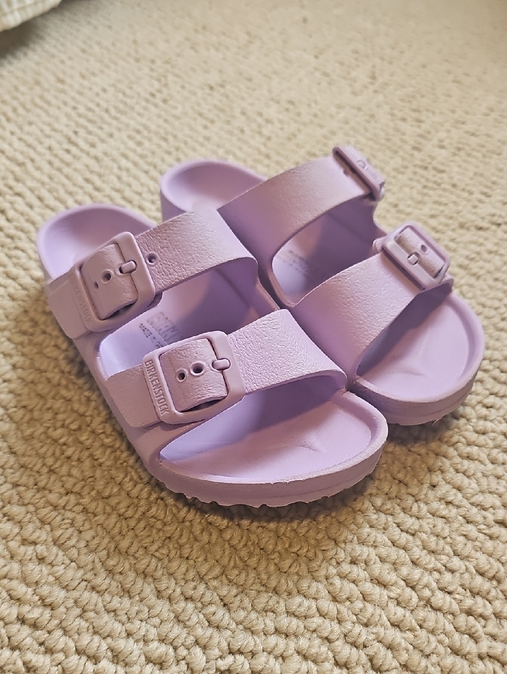 Birkenstock Kids Lavender Double-Buckle EVA Sandals
